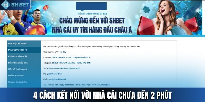 4 cách kết nối với nhà cái chưa đến 2 phút