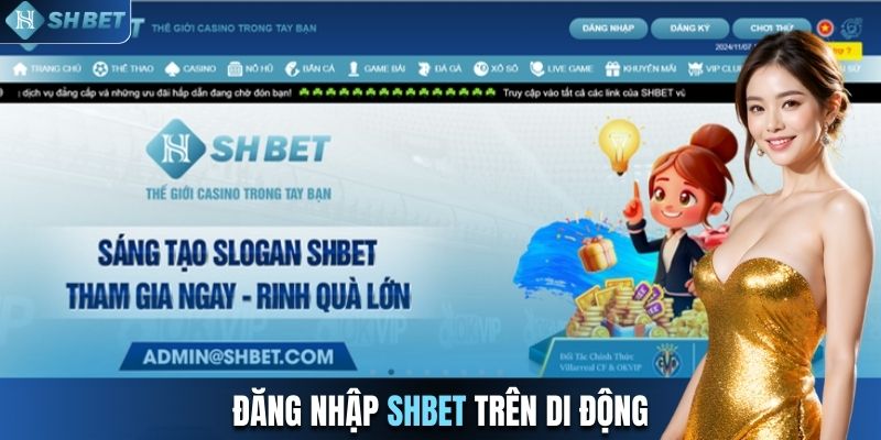 Đăng nhập SHBET trên di động